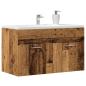 Preview: ARDEBO.de - Waschbeckenunterschrank Altholz-Optik 90x38,5x46 Holzwerkstoff