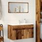Preview: Waschbeckenunterschrank Altholz-Optik 90x38,5x46 Holzwerkstoff