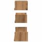 Preview: Wandregale 3 Stk. Artisan-Eiche Holzwerkstoff