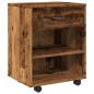 Preview: Rollcontainer Altholz-Optik 46x36x59 cm Holzwerkstoff