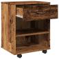 Preview: Rollcontainer Altholz-Optik 46x36x59 cm Holzwerkstoff