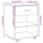 Preview: Rollcontainer Altholz-Optik 46x36x59 cm Holzwerkstoff