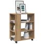 Preview: ARDEBO.de - Rollcontainer Artisan-Eiche 60x35x75 cm Holzwerkstoff