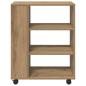 Preview: Rollcontainer Artisan-Eiche 60x35x75 cm Holzwerkstoff