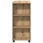 Preview: Rollcontainer Artisan-Eiche 60x35x75 cm Holzwerkstoff