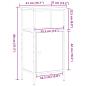 Preview: Nachttische 2 Stk. Altholz-Optik 41x31x80 cm Holzwerkstoff