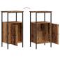Preview: Nachttische 2 Stk. Altholz-Optik 41x31x80 cm Holzwerkstoff