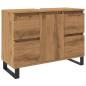 Preview: ARDEBO.de - Waschbeckenunterschrank Artisan-Eiche 80x33x60 cm Holzwerkstoff