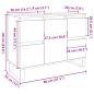 Preview: Waschbeckenunterschrank Artisan-Eiche 80x33x60 cm Holzwerkstoff