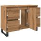Preview: Waschbeckenunterschrank Artisan-Eiche 80x33x60 cm Holzwerkstoff