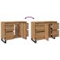 Preview: Waschbeckenunterschrank Artisan-Eiche 80x33x60 cm Holzwerkstoff