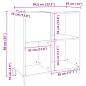 Preview: Plattenschrank Artisan-Eiche 84,5x38x89 cm Holzwerkstoff