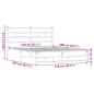 Preview: Metallbett ohne Matratze Eichen-Optik 140x200 cm