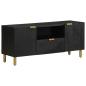 Preview: ARDEBO.de - TV-Schrank Schwarz 105x33x46 cm Holzwerkstoff