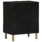 Preview: Nachttisch Schwarz 50x33x62 cm Holzwerkstoff