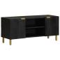 Preview: ARDEBO.de - TV-Schrank Schwarz 105x33x46 cm Holzwerkstoff