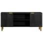 Preview: TV-Schrank Schwarz 105x33x46 cm Holzwerkstoff