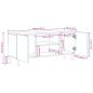 Preview: TV-Schrank Schwarz 105x33x46 cm Holzwerkstoff