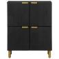 Preview: Sideboard Schwarz 60x33x75 cm Holzwerkstoff