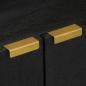 Preview: Sideboard Schwarz 60x33x75 cm Holzwerkstoff
