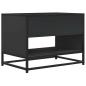 Preview: TV-Schrank Schwarz 61x40x46 cm Holzwerkstoff und Metall