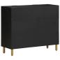 Preview: Sideboard Schwarz 90x35x75 cm Holzwerkstoff
