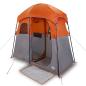 Preview: Duschzelt 2 Personen Grau und Orange Wasserdicht