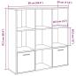 Preview: Bücherschrank Artisan-Eiche 98x29x97,5 cm Holzwerkstoff
