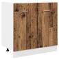 Preview: Spülenunterschrank Altholz-Optik 80x46x81,5 cm Holzwerkstoff