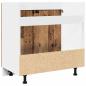 Preview: Spülenunterschrank Altholz-Optik 80x46x81,5 cm Holzwerkstoff