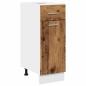 Preview: Schubunterschrank Altholz-Optik 30x46x81,5 cm Holzwerkstoff