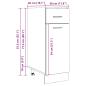 Preview: Schubunterschrank Altholz-Optik 30x46x81,5 cm Holzwerkstoff