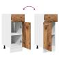 Preview: Schubunterschrank Altholz-Optik 30x46x81,5 cm Holzwerkstoff