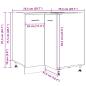 Preview: Küchenschrank Artisan-Eiche 75,5x75,5x81,5 cm Holzwerkstoff