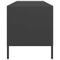 Preview: TV-Schrank Schwarz 135x39x43,5 cm Kaltgewalzter Stahl