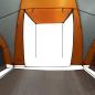 Preview: Kuppel-Familienzelt 6 Personen Grau und Orange Wasserdicht