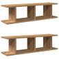Preview: Wandregale 2 Stk. Artisan-Eiche 90x18x20 cm Holzwerkstoff