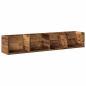 Preview: CD-Wandregal Altholz-Optik 100x18x18 cm Holzwerkstoff
