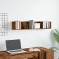 Preview: CD-Wandregal Altholz-Optik 100x18x18 cm Holzwerkstoff