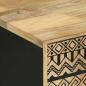 Preview: TV-Schrank Schwarz 105x33,5x46 cm Raues Mangoholz
