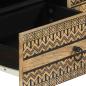 Preview: TV-Schrank Schwarz 105x33,5x46 cm Raues Mangoholz