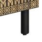Preview: TV-Schrank Schwarz 105x33,5x46 cm Raues Mangoholz