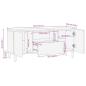 Preview: TV-Schrank Schwarz 105x33,5x46 cm Raues Mangoholz
