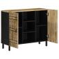 Preview: Sideboard 90x33,5x75 cm Raues Mangoholz