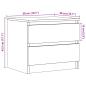 Preview: Nachttisch Altholz-Optik 50x40x43,5 cm Holzwerkstoff