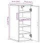 Preview: Schuhschrank Artisan-Eiche 32x35x70 cm Holzwerkstoff