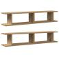 Preview: Wandregale 2 Stk. Artisan-Eiche 105x18x20 cm Holzwerkstoff