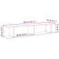 Preview: Wandregale 2 Stk. Artisan-Eiche 105x18x20 cm Holzwerkstoff