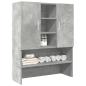 Preview: ARDEBO.de - Waschmaschinenschrank Betongrau 70,5x25,5x90 cm