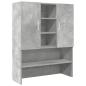 Preview: Waschmaschinenschrank Betongrau 70,5x25,5x90 cm